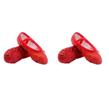 2Paare Rote Elastik Tanz Schuhe Ballett Für Yoga Dance