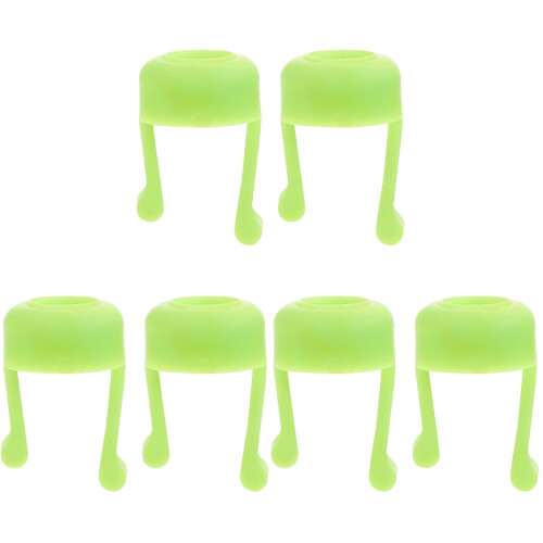6Pièces Support Gouttes Oculaires Silicone Vert Durable Et Pratique 1