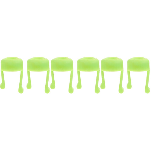 6Pièces Support Gouttes Oculaires Silicone Vert Durable Et Pratique 2