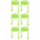 6Pièces Support Gouttes Oculaires Silicone Vert Durable Et Pratique 4