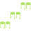 6Pièces Support Gouttes Oculaires Silicone Vert Durable Et Pratique 5