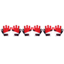 3Paare Fingerfreie Fahrradhandschuhe Unisex Rutschfest