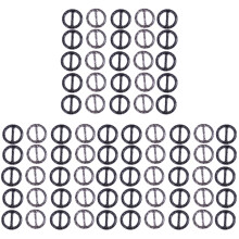 150Stk Schwarze T-Shirt Clips Strapazierfähige Ringe
