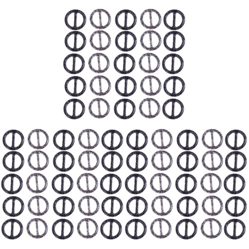 150Stk Schwarze T-Shirt Clips Strapazierfähige Ringe