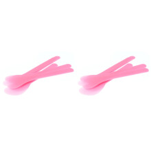 200Stk Pink Cosmetic Spatel Aus Kunststoff Für Make-Up Und Masken