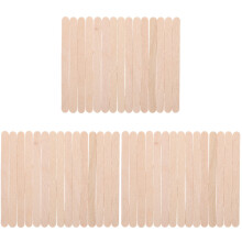 300Pièces Sticks DIY En Bois Beige Pour Glace, Peinture Décoration