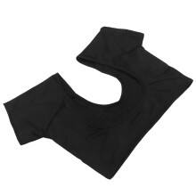 3Stk Schwarzes Damen Kurzarm Unterhemd Mit Schweißpads Elastisch