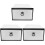3Pcs Easy Assembly Transparent Plastic Shoes Holder Drawer Type 1