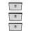 3Pcs Easy Assembly Transparent Plastic Shoes Holder Drawer Type 8