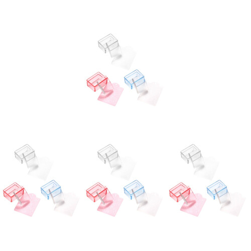 12Pièces Tampons Manucure Transparente Multi-Usage Couleurs Assorties 1