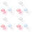 12Pièces Tampons Manucure Transparente Multi-Usage Couleurs Assorties 5