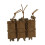 Outdoor Triple Molle Mag Pouch 9mm OpenShort Brown 11