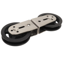 Stainless Steel Cable Pulley Wheel 2-Way Silent Bearing Easy Install Fitness Pulley