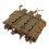 Outdoor Triple Molle Mag Pouch 9mm OpenShort Brown 7