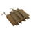 Outdoor Triple Molle Mag Pouch 9mm OpenShort Brown 8