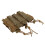 Outdoor Triple Molle Mag Pouch 9mm OpenShort Brown 5