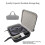 For Z7X Projectors Box Pouches Spacious Handheld Projector Case with Shockproof Padding and Flexible Interior Section 5