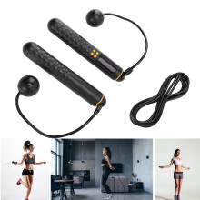 Nero 3 m / 9,8 ft Contatore Corda per Saltare Senza Fili 800 mAh