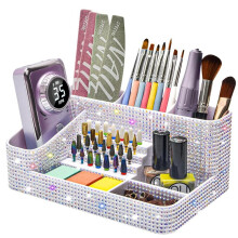 Nail Drill Holder,28 Holes Drill Bit Holder for Nails,Professional Nail Tool Organizer,Nail Desk Organizer for Nail Tech