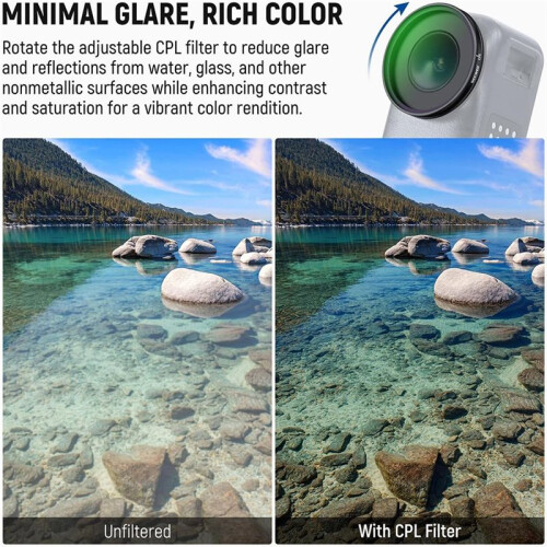 NEEWER ND Filter Set ND8/UV/CPL for  Osmo  Camera Lenses Polarizer Multilayer Filter with Screen Protector 1