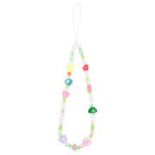 5Stk Bunte Perlen Handykette Handgelenk Strap Charm Dekor