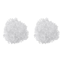 1000Stk Ohrstöpsel Octagonal Plastik Transparent Für Schmuck