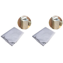 2Stk Abdeckung Für Waschmaschine Und , Extra Stark, Silber