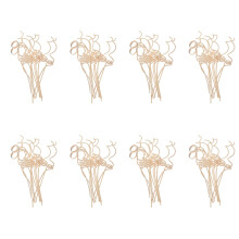 8Sets Handgemachte Rattan Duftstäbchen Beige Für Duftöl Diffusor