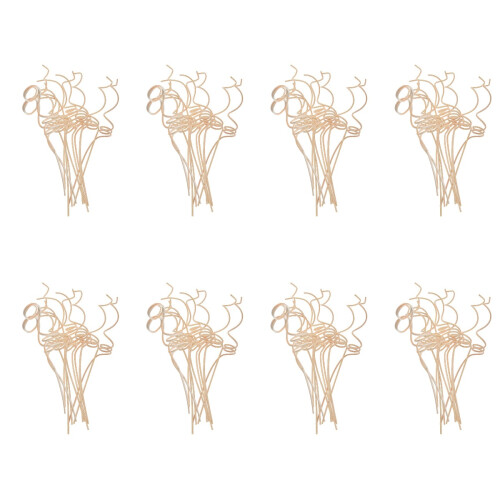 8Sets Handgemachte Rattan Duftstäbchen Beige Für Duftöl Diffusor