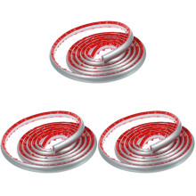 3Pièces Profilé PVC Flexible Argent Autocollant Pour Coins Bords