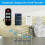 Clear Plastic Remote Control Holder and Desk Organizer with 4 Compartments for Home and Office Use 5