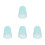 4Pcs Sky-Blue Silicone Saxophone Cap Protective Cover Lightweight Case 2