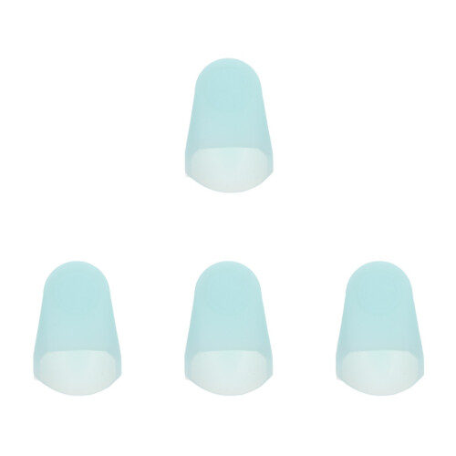 4Pcs Sky-Blue Silicone Saxophone Cap Protective Cover Lightweight Case 1