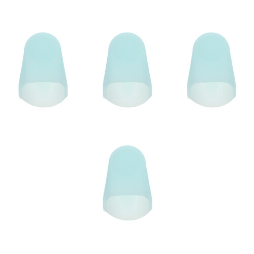 4Pcs Sky-Blue Silicone Saxophone Cap Protective Cover Lightweight Case 2