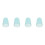 4Pcs Sky-Blue Silicone Saxophone Cap Protective Cover Lightweight Case 4