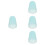 4Pcs Sky-Blue Silicone Saxophone Cap Protective Cover Lightweight Case 6