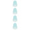 4Pcs Sky-Blue Silicone Saxophone Cap Protective Cover Lightweight Case 8