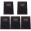 5Pièces Cahier De Notes Organizer 2024 Usage Étudiants Noir 1
