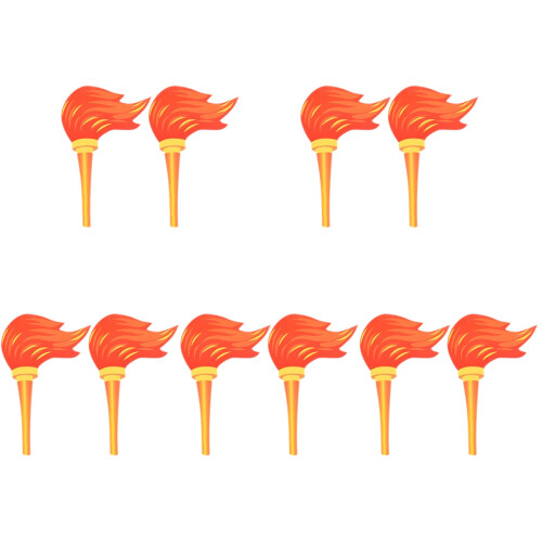 10Pièces Torches En Feutre Multi Couleurs Décoration