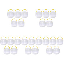 25Ensembles Contenants Lavage Pinceaux Plastique Transparent Pliable