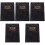 5Pièces Cahier De Notes Organizer 2024 Usage Étudiants Noir 3