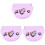 3Pièces Étuis Silicone Pour Appareils Orthodontiques Violet 1