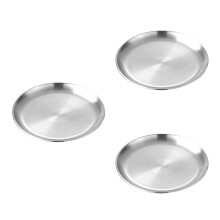 3Pièces Plateau Pizza Acier Inoxydable Résistant Usage Domestique