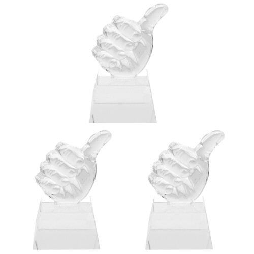3Pièces Coupes Trophées Transparentes Forme Usage Décor