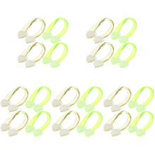 20PiĂšces Clips Silicone Natation Adulte Portable Assortis