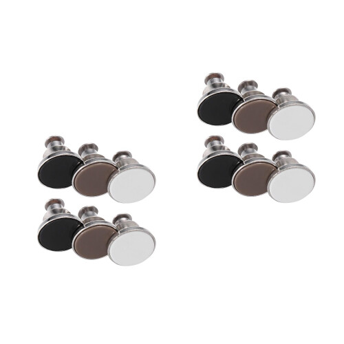 12Pièces Boutons Pression Métal Multi-Usage Pour Jean Vêtements