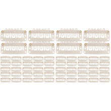 120Pièces Clips Fixation Perruques Extensions Cheveux Beige Femme