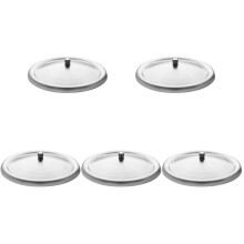 5Pièces Protège-Tasse En Acier Inoxydable Argenté Usage