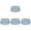 4Pcs Non-Slip Silicone Divided Plates with Suction Cup for Elderly 1