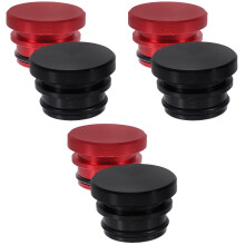 6Pcs Automotive Car Lighter Socket Cover Aluminum Alloy